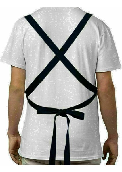 Kişiye Özel Tarihli Siyah Profesyonel Mutfak ve Aşçı Önlüğü fiyatları