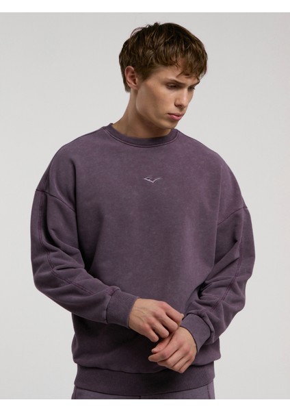 Bronx 1910 Yıkamalı Erkek Mor Sweatshirt.305 fiyatları