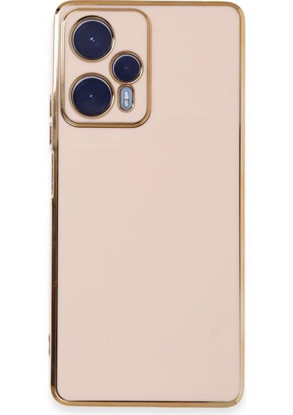 Xiaomi Poco F5 Kılıf Volet Silikon - Pembe Dpmah