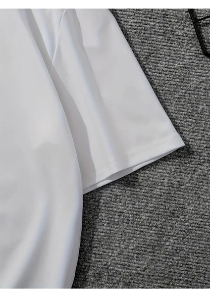 Unisex R Baskılı Oversize %100 Pamuk T-Shirt modelleri