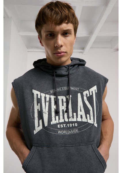 Authentic Boxing Oversize Antrasit Kolsuz Erkek Sweatshirt indirimleri