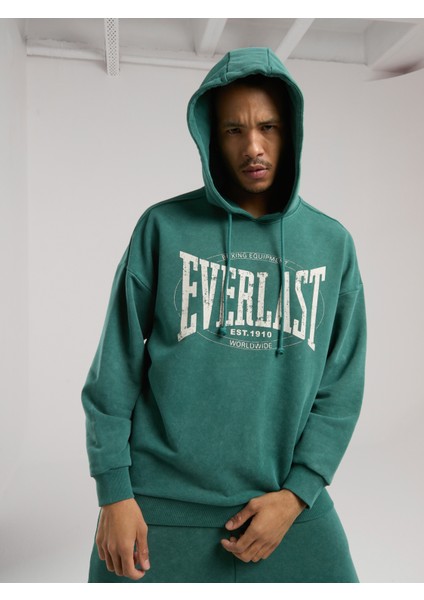 Authentic Boxing Oversize Koyu Yeşil Erkek Kapüşonlu Sweatshirt fiyatları