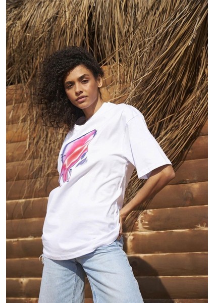 Ungrateful Baskılı Pamuk Oversize Bisiklet Yaka T-Shirt indirimleri
