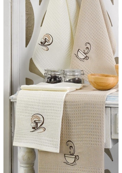 6'lı Kahverengi Mutfak Kurulama Bezi 45X60, Temizlik ve Hijyen Için Mükemmel Seçim