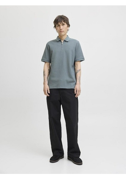 Jack Jones Austın Zıp Fermuarlı Polo Yaka Erkek Tişört 12279177 modelleri