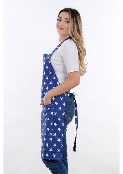 Mavi Sweet Ayar Askılı Mutfak Önlüğü, Şık ve Kullanışlı Tasarım modelleri