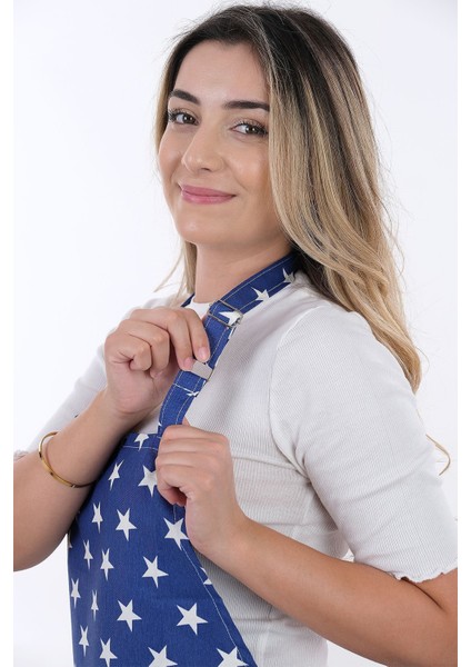 Mavi Sweet Ayar Askılı Mutfak Önlüğü, Şık ve Kullanışlı Tasarım indirimleri