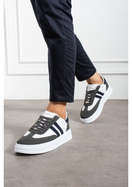 Erkek Beyaz Füme Sneaker Günlük Spor Ayakkabı Yüksek Taban Rahat Tasarım X35 fırsatları