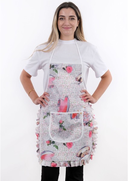 Ikili Paket Şık ve Su Geçirmez Mutfak Önlüğü, Beyaz, Kullanışlı ve Pratik Tasarım modelleri