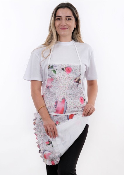 Ikili Paket Şık ve Su Geçirmez Mutfak Önlüğü, Beyaz, Kullanışlı ve Pratik Tasarım indirimleri