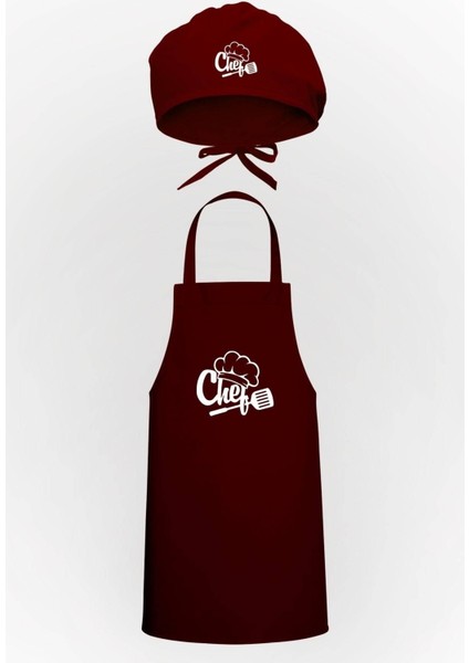 Şık Tasarımlı Mutfak Önlüğü ve Bone Seti, Renkli ve Kullanışlı Paket