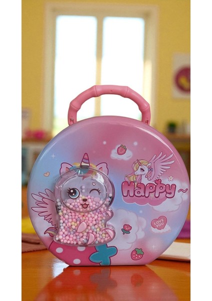 Şirin Metal Unicorn Kumbara Şifre Korumalı