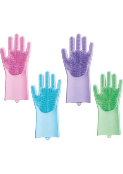 Mor Silikon Bulaşık Yıkama Eldiveni, Pratik ve Hijyenik Temizlik Sağlar. fiyatları