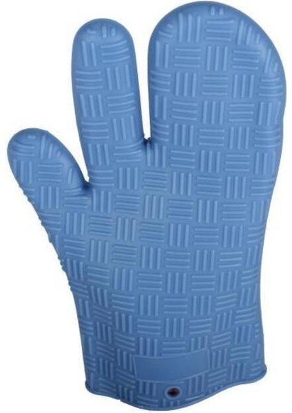 Mavi Profesyonel Silikon Fırın Eldiveni, Dayanıklı ve Kullanışlı Mutfak Gereci