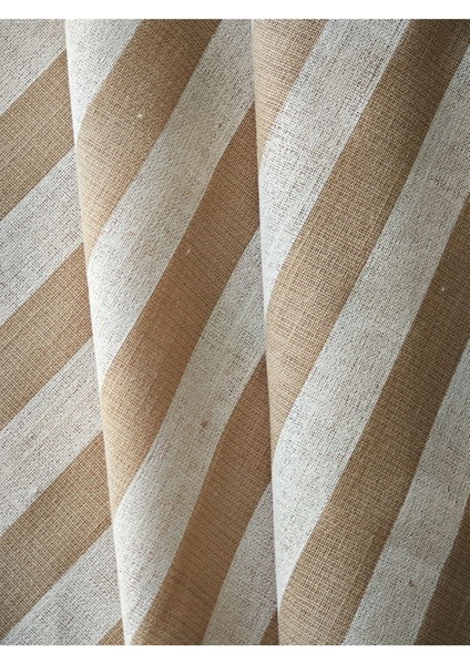 Kahverengi Çizgili Pamuk Keten Mutfak Bezi (2 Adet) indirimleri
