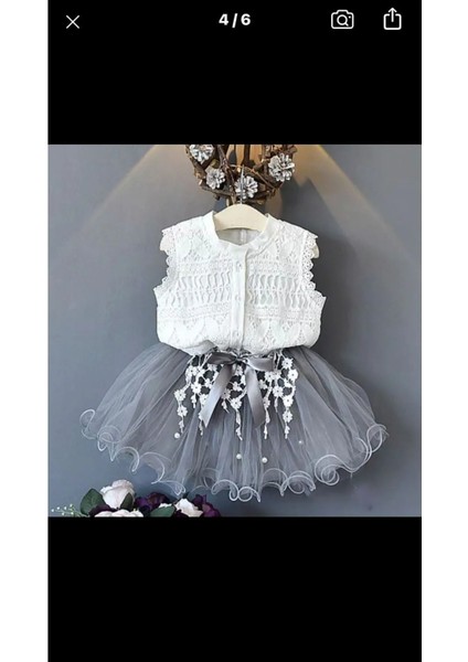 Soneybutik Kız Çocuk 2'li Takım Etek ve Gömlek
