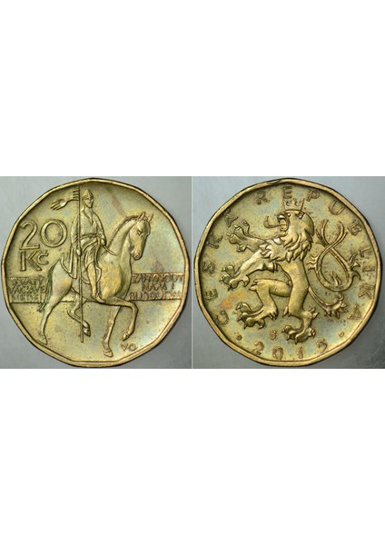 Çekya 20 Koruna 2015.