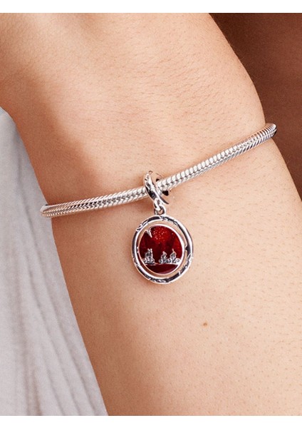 Stranger Things Karanlıkta Parlayan Upside Down Sallantılı Charm 925 Ayar Gümüş fırsatları