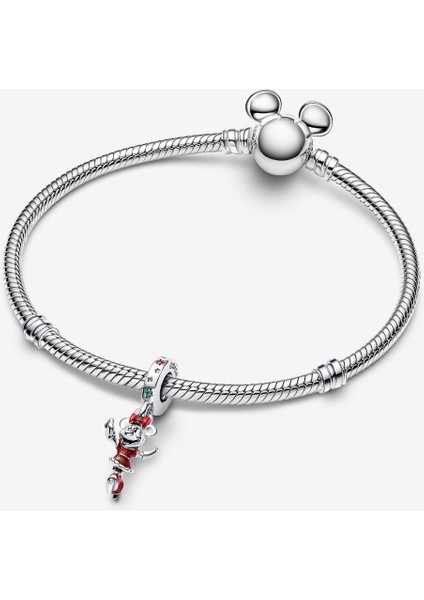 Minnie Mouse Buz Pateni Sallantılı Charm 925 Ayar Gümüş modelleri