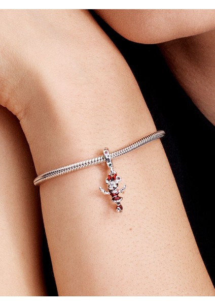 Minnie Mouse Buz Pateni Sallantılı Charm 925 Ayar Gümüş fırsatları
