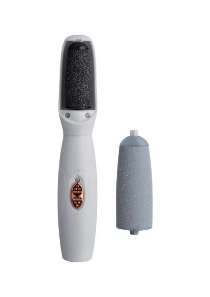 USB Şarjlı Elektrikli Ayak Topuk Törpüsü 2 Taşlama Başlıklı 3 Kademeli Hız Ayarlı Sessiz Motorlu Ergonomik Pedikür Aleti Taşınabilir Cilt Bakım Cihazı Temizlik ve Rahatlık Sağlayan Bakım Aracı