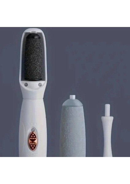 USB Şarjlı Elektrikli Ayak Topuk Törpüsü 2 Taşlama Başlıklı 3 Kademeli Hız Ayarlı Sessiz Motorlu Ergonomik Pedikür Aleti Taşınabilir Cilt Bakım Cihazı Temizlik ve Rahatlık Sağlayan Bakım Aracı fırsatları