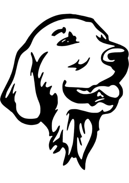 Retriever Oto Özel Yeni Sticker Siyah 25 x 30 cm
