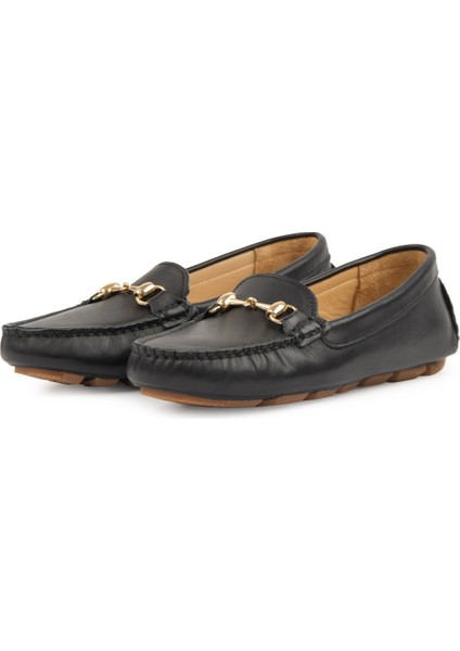 Hakiki Deri Kadın Tokalı Loafer 700913 modelleri
