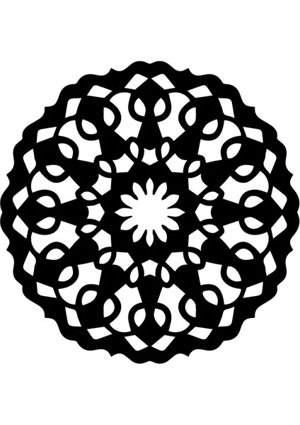 Çiçek Deseni Model 10 Oto Özel Yeni Sticker 30 x 30 cm