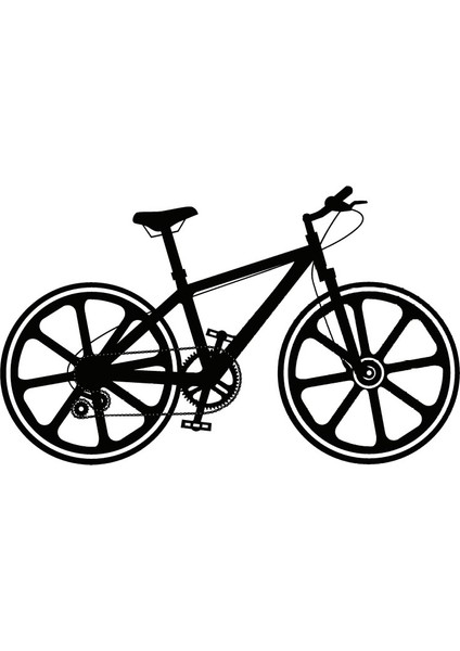 Bisiklet Model 5 Oto Özel Yeni Sticker 30 x 18 cm
