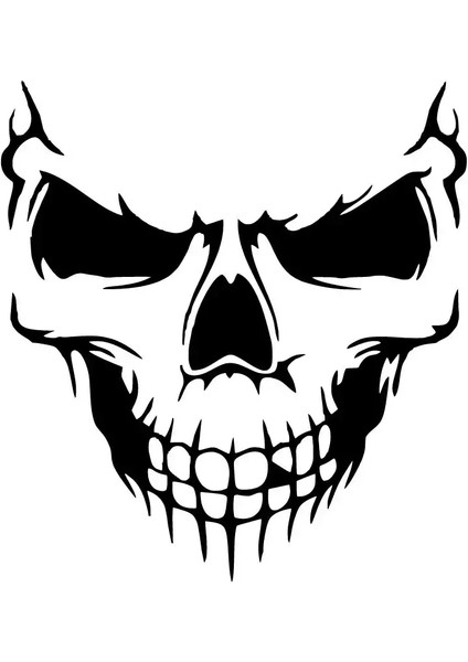 Kurukafa Oto Özel Yeni Sticker Siyah 30 x 33 cm