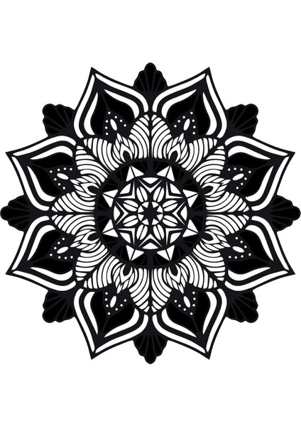 Çiçek Deseni Model 1 Oto Özel Yeni Sticker 30 x 30 cm