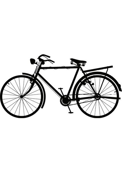 Bisiklet Model 7 Oto Özel Yeni Sticker 30 x 15 cm