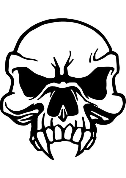 Maymun Kurukafa Oto Özel Yeni Sticker Siyah 30 x 33 cm