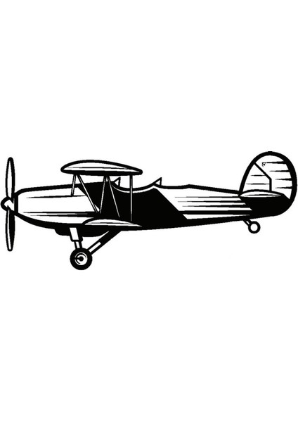 Pervaneli Uçaklar Model 2 Oto Özel Yeni Sticker 30 x 12 cm