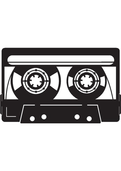 Nostaljik Kaset Oto Özel Yeni Sticker 30 x 18 cm