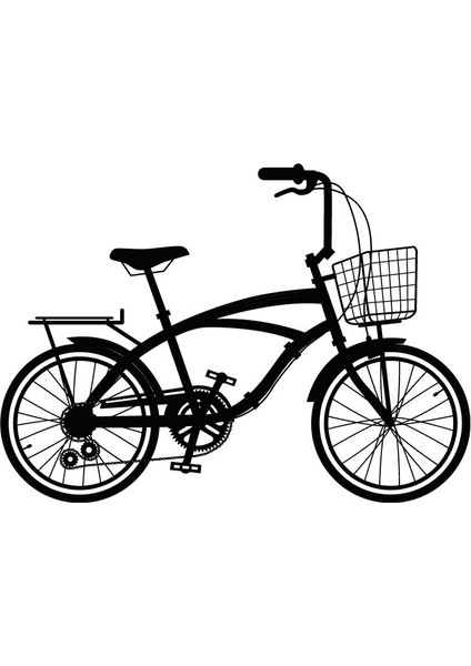 Bisiklet Model 4 Oto Özel Yeni Sticker 30 x 21 cm