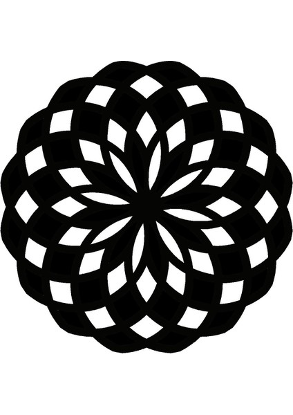 Çiçek Deseni Model 16 Oto Özel Yeni Sticker 30 x 30 cm