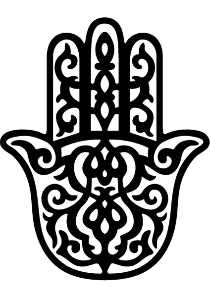 Fatıma Ana Eli Oto Özel Yeni Sticker 25 x 32 cm