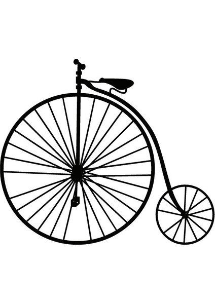 Klasik Bisikletler Model 1 Oto Özel Yeni Sticker 30 x 27 cm