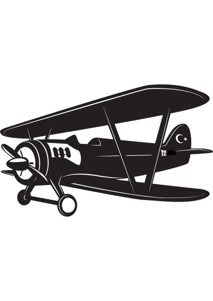 Pervaneli Uçaklar Model 4 Oto Özel Yeni Sticker 25 x 15 cm