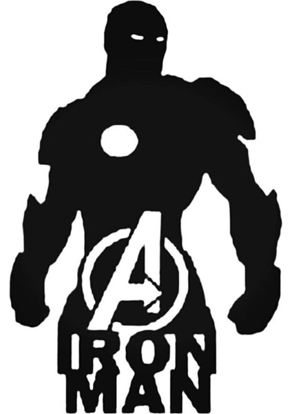Iron Man Oto Özel Yeni Sticker 25 x 37 cm