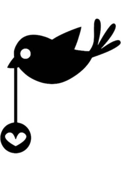 Küçük Kuş Oto Özel Yeni Sticker 30 x 33 cm