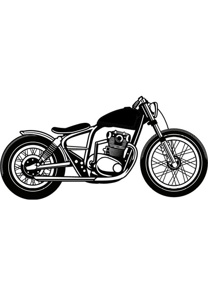 Klasik Motosikletler Model 9 Oto Özel Yeni Sticker 25 x 12 cm
