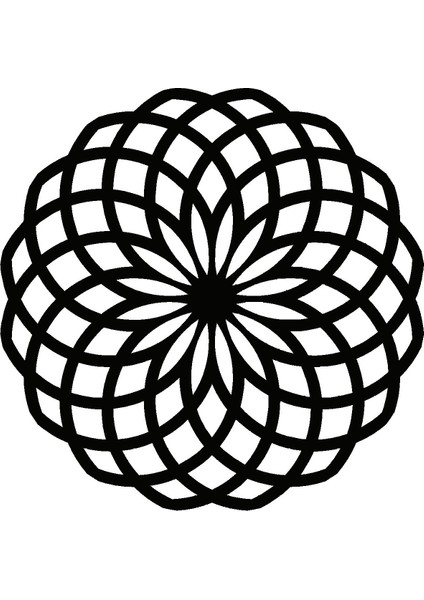 Çiçek Deseni Model 14 Oto Özel Yeni Sticker 30 x 30 cm