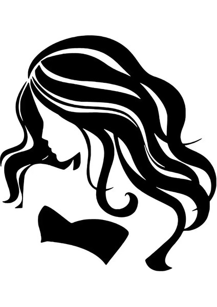 Plaj Güzeli Oto Özel Yeni Sticker Siyah 30 x 33 cm