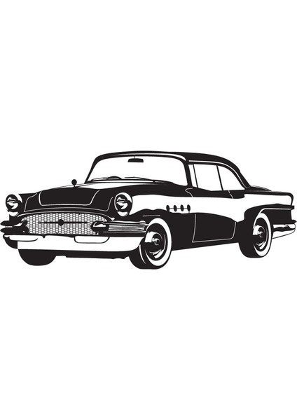 Klasik Arabalar Model 6 Oto Özel Yeni Sticker 30 x 12 cm