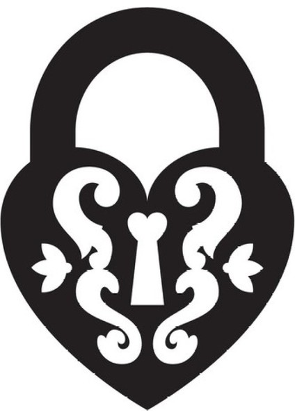 Tarihi Asma Kilit Model 2 Oto Özel Yeni Sticker 20 x 28 cm