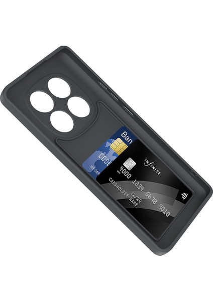 Xiaomi Redmi Note 14 Pro 4g Kılıf Kamera Korumalı Gizli Kartlık Hazneli Ince Şık Silikon Kapak