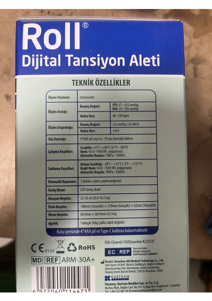 Dijital Koldan Ölçer Türkçe Konuşan Tansiyon Aleti fiyatları